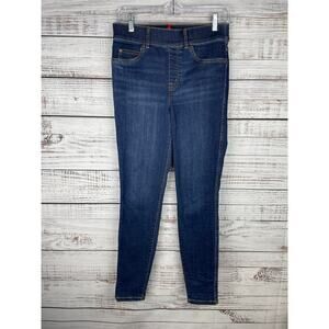 Spanx Pull-on Skinny Jeans Blue Small Comfort Stretch Mid Rise Tummy Control